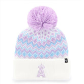 Los Angeles Angels '47 Girls Youth Elsa Cuffed Knit Hat with Pom Sale