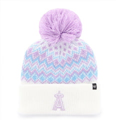 Los Angeles Angels '47 Girls Youth Elsa Cuffed Knit Hat with Pom Sale