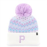 Pittsburgh Pirates '47 Girls Youth Elsa Cuffed Knit Hat with Pom for sale