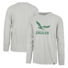 Philadelphia Eagles '47 Premier Franklin Long Sleeve T-Shirt - Gray - 47 brand