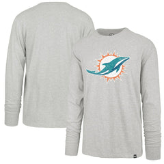 Miami Dolphins '47 Premier Franklin Long Sleeve T-Shirt - Gray - 47 brand