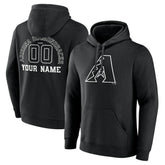 Arizona Diamondbacks Monochrome Personalized Name & Number Pullover Hoodie Near Me