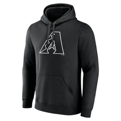 Arizona Diamondbacks Monochrome Personalized Name & Number Pullover Hoodie Near Me