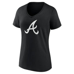 Atlanta Braves Women's Monochrome Personalized Name & Number V-Neck T-Shirt Near Me