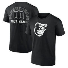 Baltimore Orioles Monochrome Personalized Name & Number T-Shirt Sale