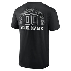 Baltimore Orioles Monochrome Personalized Name & Number T-Shirt Sale