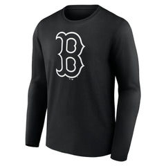 Boston Red Sox Monochrome Personalized Name & Number Long Sleeve T-Shirt Outlet