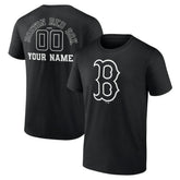 Boston Red Sox Monochrome Personalized Name & Number T-Shirt Online