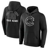 Chicago Cubs Monochrome Personalized Name & Number Pullover Hoodie Online