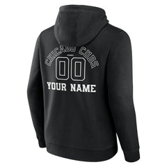 Chicago Cubs Monochrome Personalized Name & Number Pullover Hoodie Online