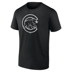 Chicago Cubs Monochrome Personalized Name & Number T-Shirt Outlet
