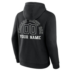 Chicago White Sox Monochrome Personalized Name & Number Pullover Hoodie Sale