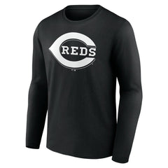 Cincinnati Reds Monochrome Personalized Name & Number Long Sleeve T-Shirt Online