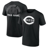 Cincinnati Reds Monochrome Personalized Name & Number T-Shirt for sale