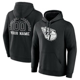 Cleveland Guardians Monochrome Personalized Name & Number Pullover Hoodie Discount