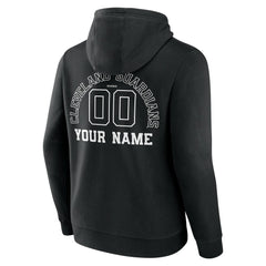 Cleveland Guardians Monochrome Personalized Name & Number Pullover Hoodie Discount