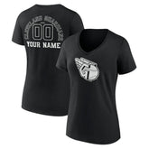 Cleveland Guardians Women's Monochrome Personalized Name & Number V-Neck T-Shirt Sale