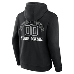 Detroit Tigers Monochrome Personalized Name & Number Pullover Hoodie Outlet