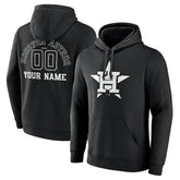 Houston Astros Monochrome Personalized Name & Number Pullover Hoodie Near Me