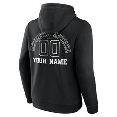 Houston Astros Monochrome Personalized Name & Number Pullover Hoodie Near Me
