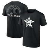 Houston Astros Monochrome Personalized Name & Number T-Shirt Sale
