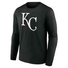 Kansas City Royals Monochrome Personalized Name & Number Long Sleeve T-Shirt for sale