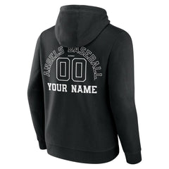 Los Angeles Angels Monochrome Personalized Name & Number Pullover Hoodie Discount