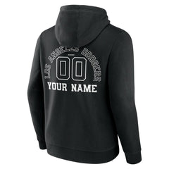 Los Angeles Dodgers Monochrome Personalized Name & Number Pullover Hoodie for sale