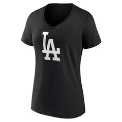 Los Angeles Dodgers Women's Monochrome Personalized Name & Number V-Neck T-Shirt Near Me