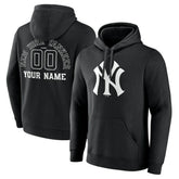 New York Yankees Monochrome Personalized Name & Number Pullover Hoodie Online