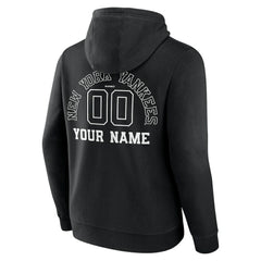 New York Yankees Monochrome Personalized Name & Number Pullover Hoodie Online