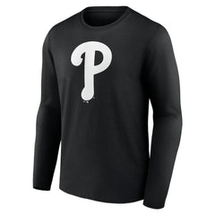Philadelphia Phillies Monochrome Personalized Name & Number Long Sleeve T-Shirt Near Me