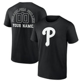 Philadelphia Phillies Monochrome Personalized Name & Number T-Shirt for sale
