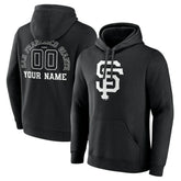 San Francisco Giants Monochrome Personalized Name & Number Pullover Hoodie Outlet