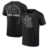 St. Louis Cardinals Monochrome Personalized Name & Number T-Shirt Discount