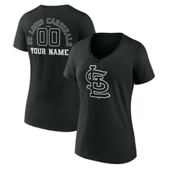 St. Louis Cardinals Women's Monochrome Personalized Name & Number V-Neck T-Shirt Near Me