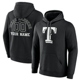 Texas Rangers Monochrome Personalized Name & Number Pullover Hoodie Near Me
