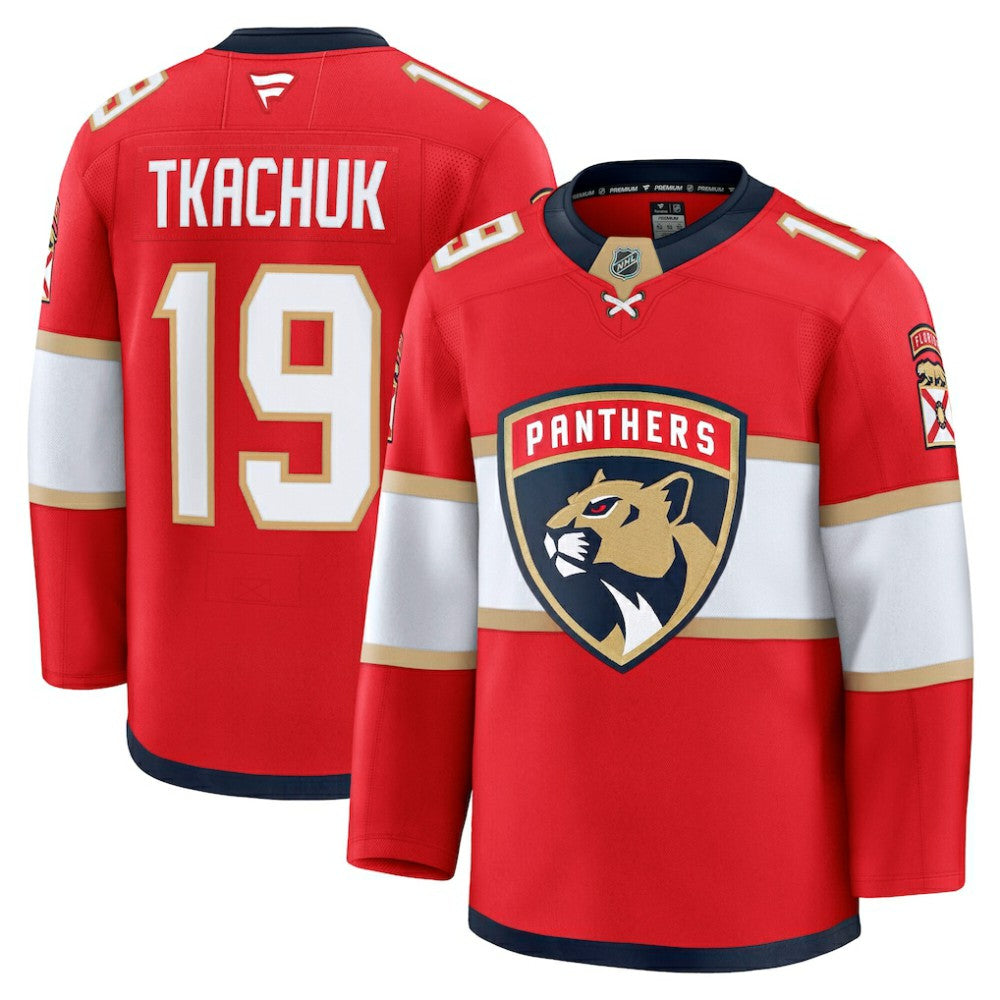 Matthew Tkachuk Florida Panthers Fanatics Home Premium Jersey - Red | Fanatics Lifestyle