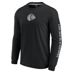 Chicago Blackhawks Fanatics Elements Strive Long Sleeve T-Shirt - Black | Fanatics online