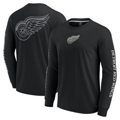 Detroit Red Wings Fanatics Elements Strive Long Sleeve T-Shirt - Black | Fanatics sale