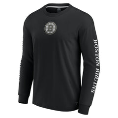 Boston Bruins Fanatics Elements Strive Long Sleeve T-Shirt - Black | Fanatics on sale