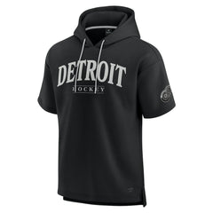 Detroit Red Wings Fanatics Elements Ready Short Sleeve Pullover Hoodie - Black | Fanatics discount