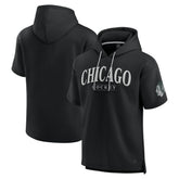 Chicago Blackhawks Fanatics Elements Ready Short Sleeve Pullover Hoodie - Black | Fanatics on sale