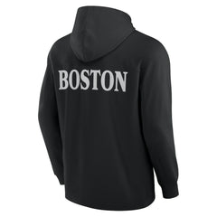 Boston Bruins Fanatics Elements Blaze Tri-Blend Long Sleeve Hoodie T-Shirt - Black | Fanatics Clearance