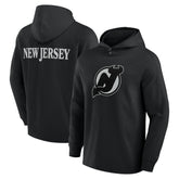 New Jersey Devils Fanatics Elements Blaze Tri-Blend Long Sleeve Hoodie T-Shirt - Black | Fanatics online
