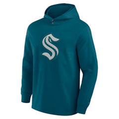 Seattle Kraken Fanatics Elements Blaze Tri-Blend Long Sleeve Hoodie T-Shirt - Teal | Fanatics on sale