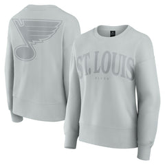 St. Louis Blues Fanatics Women's Elements Flow Pullover Sweatshirt - Gray | Fanatics discount