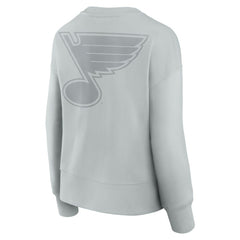 St. Louis Blues Fanatics Women's Elements Flow Pullover Sweatshirt - Gray | Fanatics discount
