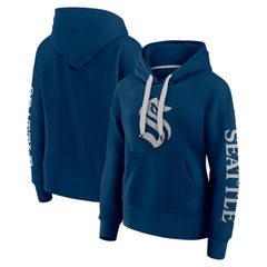 Seattle Kraken Fanatics Women's Elements Next Pullover Hoodie - Deep Sea Blue | Fanatics Clearance