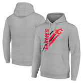 Calgary Flames Starter Color Scratch Fleece Pullover Hoodie - Heather Gray | NHL Lifestyle
